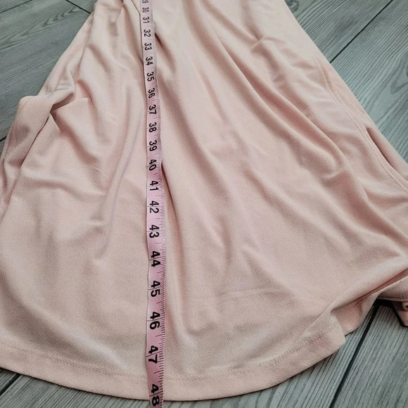 NWT Halogen Women's Wrap Dress Size XL Pink Polyester Solid Long Sleeves V-Neck - Picture 10 of 13